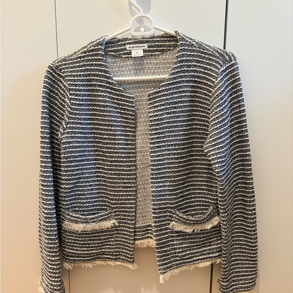 Club Monaco tweed cardigan